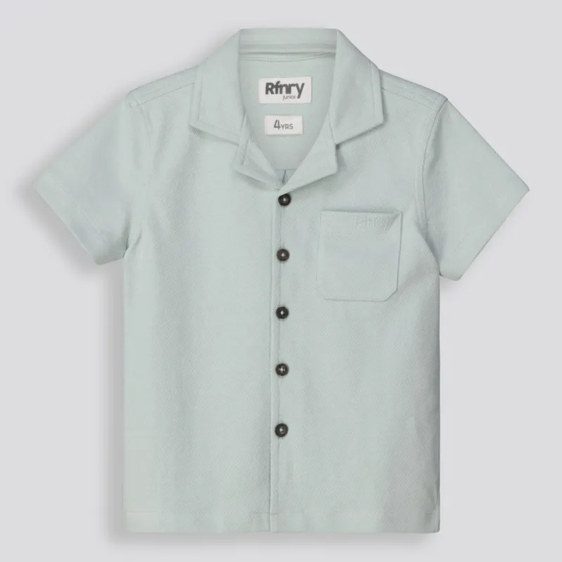 Boys Textured Shirt _ 154861 _ Sage sold by Refinery