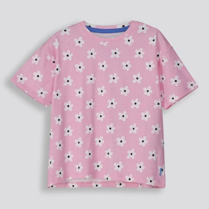 Girls Oversized Tee _ 154811 _ Pink sold by Refinery