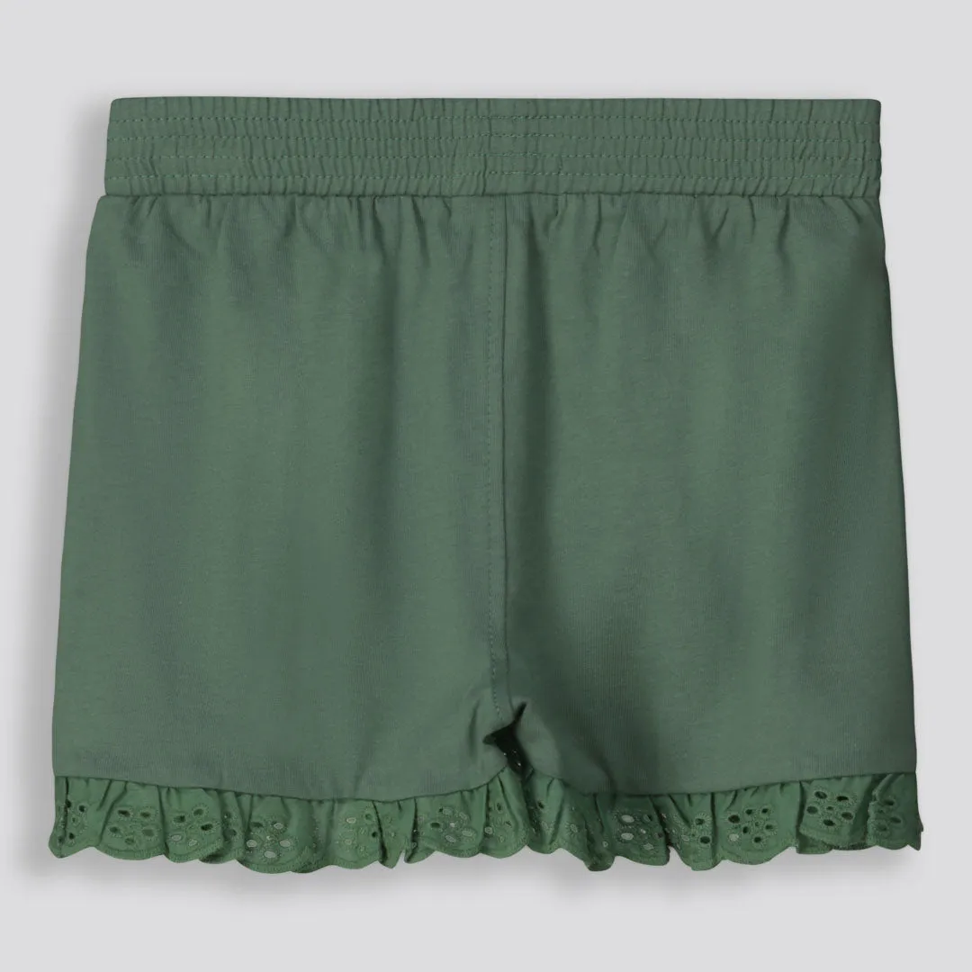 Girls Anglaise Hem Shorts sold by Refinery product image thumbnail 2
