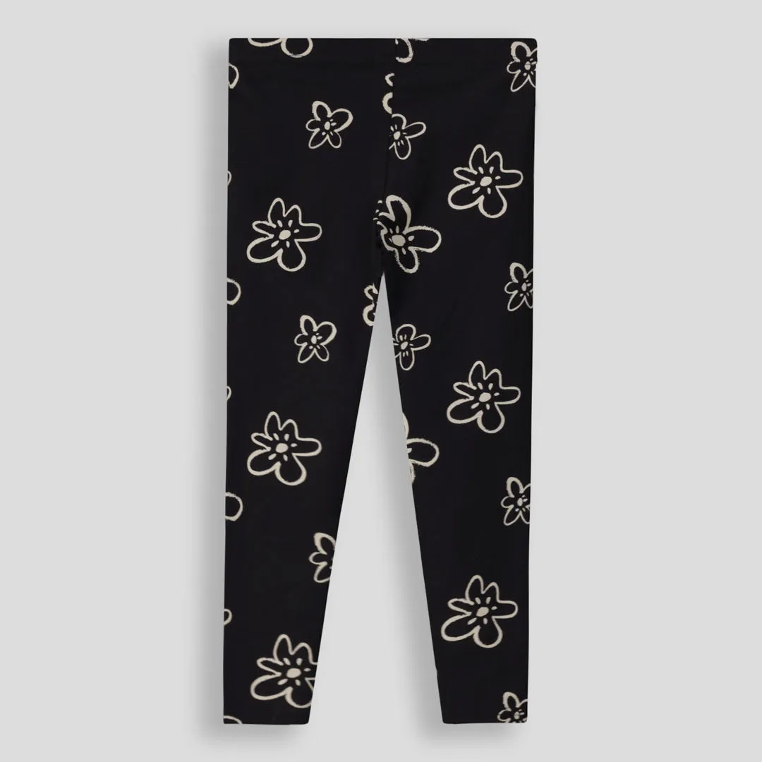 Girls Printed Leggings _ 154795 _ Black sold by Refinery product image thumbnail 3