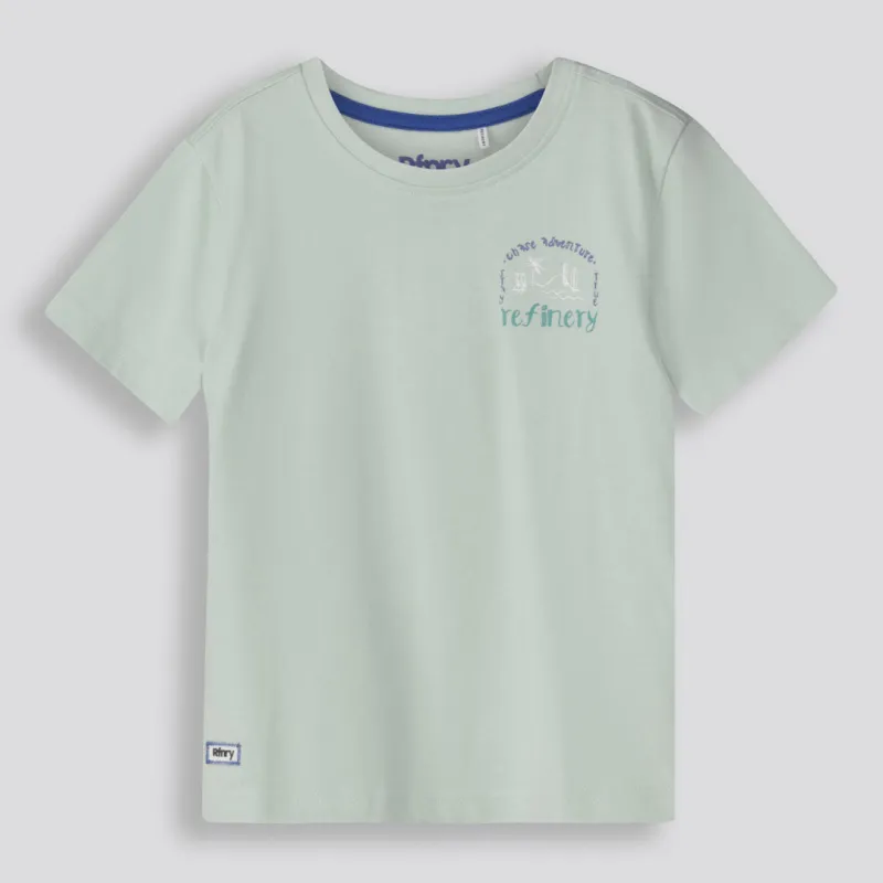 Boys Branded Tee _ 155766 _ Sage sold by Refinery