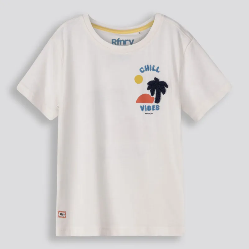 Boys Branded Tee _ 155747 _ Off White sold by Refinery