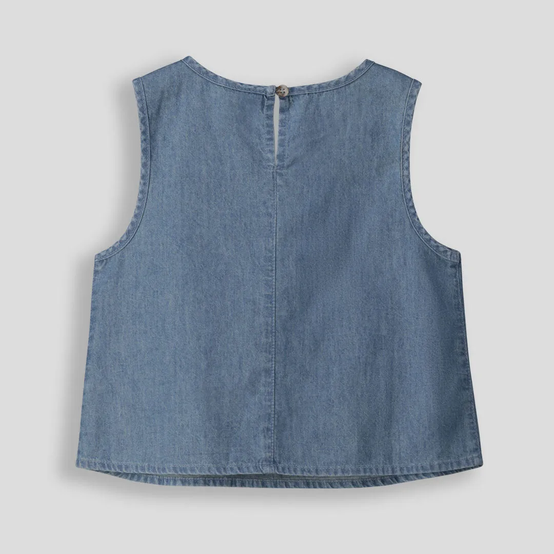 Girls Chambray Top sold by Refinery product image thumbnail 5