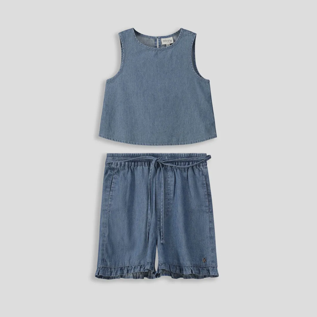 Girls Frill Hem Shorts sold by Refinery product image thumbnail 2