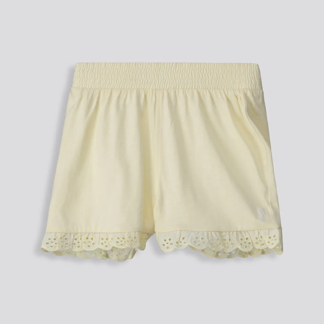 Girls Anglaise Hem Shorts sold by Refinery product image thumbnail 3