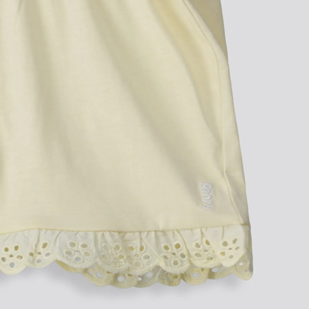 Girls Anglaise Hem Shorts sold by Refinery product image thumbnail 5