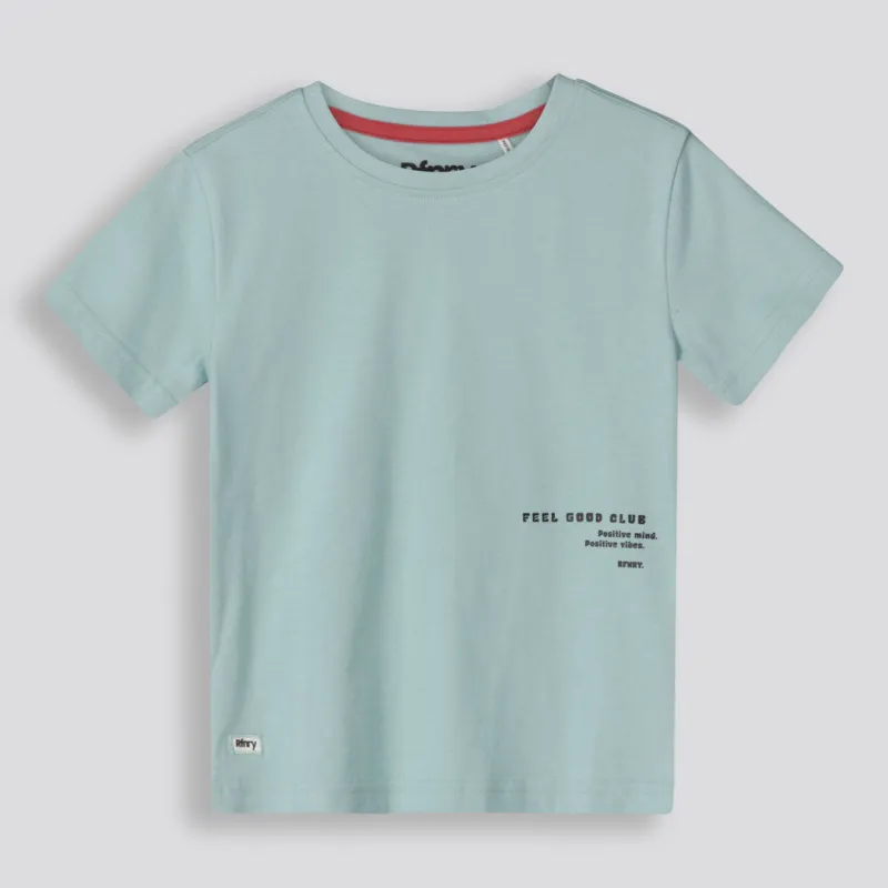 Boys Branded Tee _ 155745 _ Sage sold by Refinery