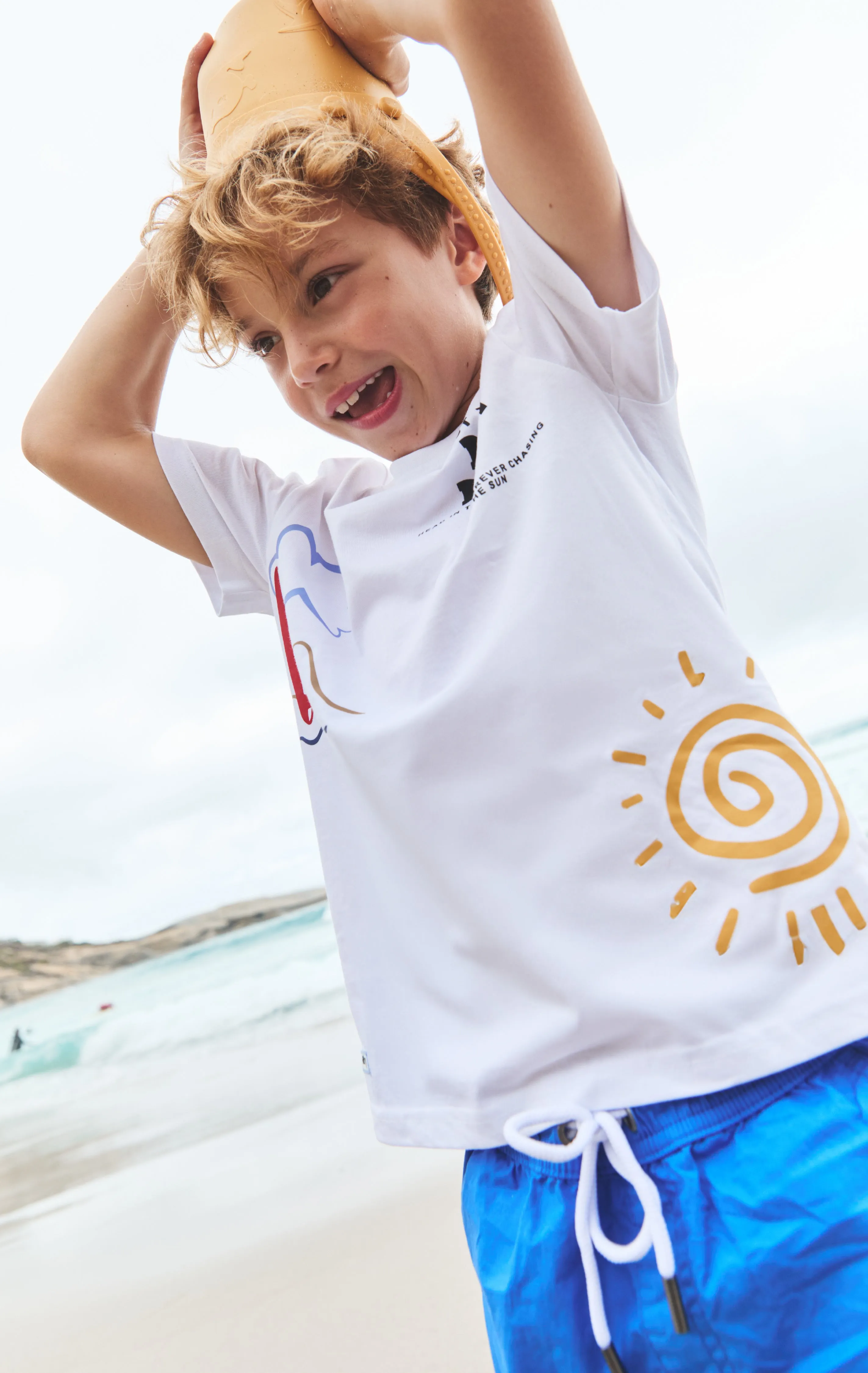 Boys Branded Tee _ 155748 _ Optic White sold by Refinery product image thumbnail 2