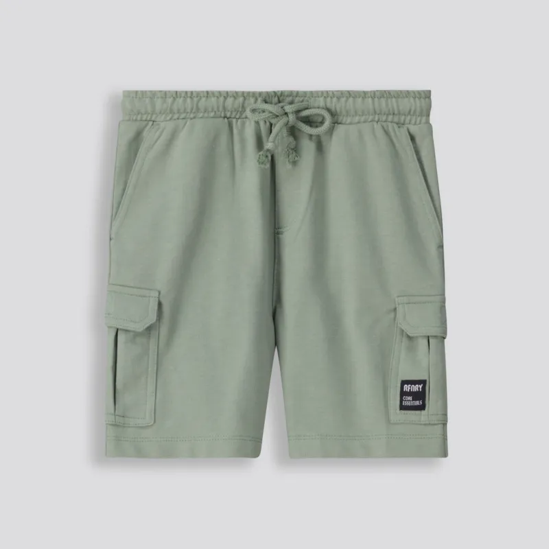 Boys Trackie Shorts _ 153369 _ Fatigue sold by Refinery