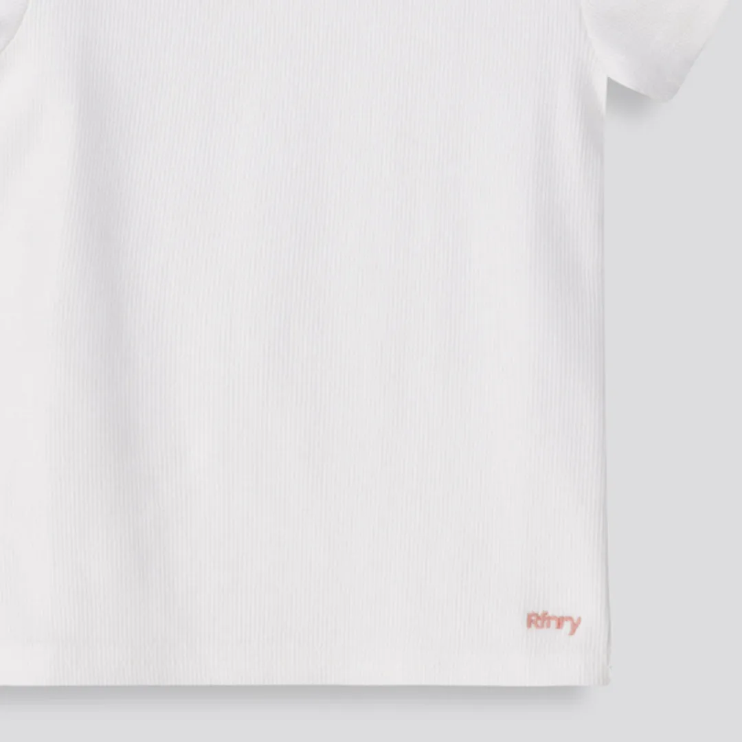 Girls Ribbed Tee sold by Refinery product image thumbnail 2