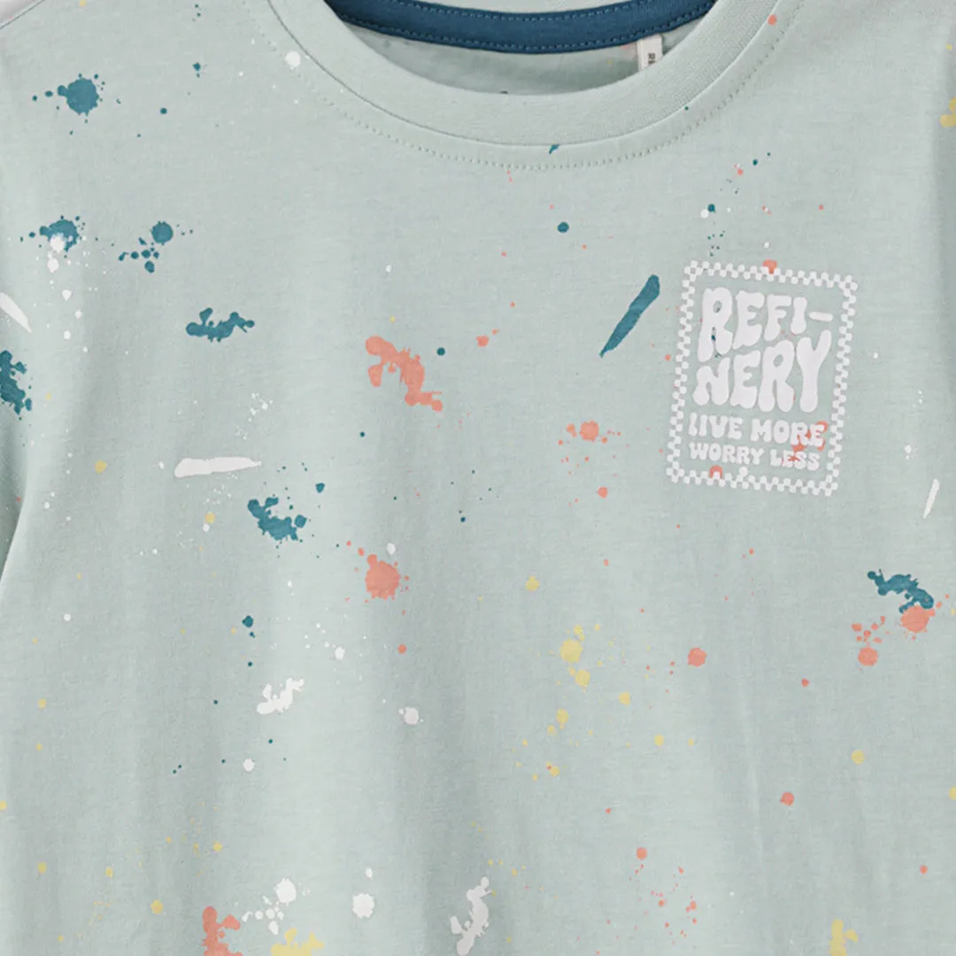 Boys Branded Tee _ 153331 _ Sage sold by Refinery product image thumbnail 3