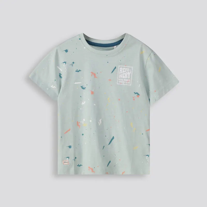 Boys Branded Tee _ 153331 _ Sage sold by Refinery