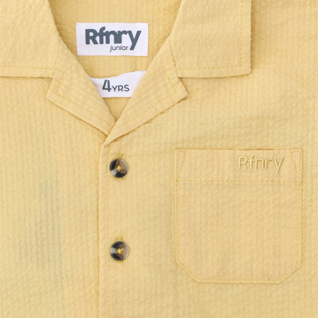 Boys Seersucker Shirt _ 153242 _ Yellow sold by Refinery product image thumbnail 3