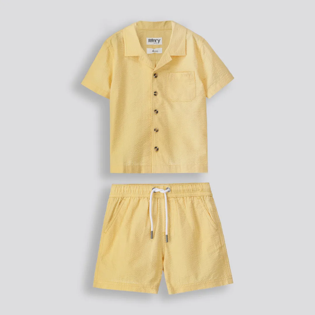 Boys Seersucker Shirt _ 153242 _ Yellow sold by Refinery product image thumbnail 2