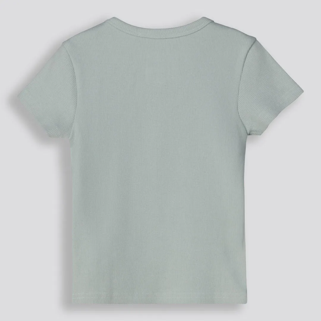 Girls Ribbed Tee sold by Refinery product image thumbnail 3