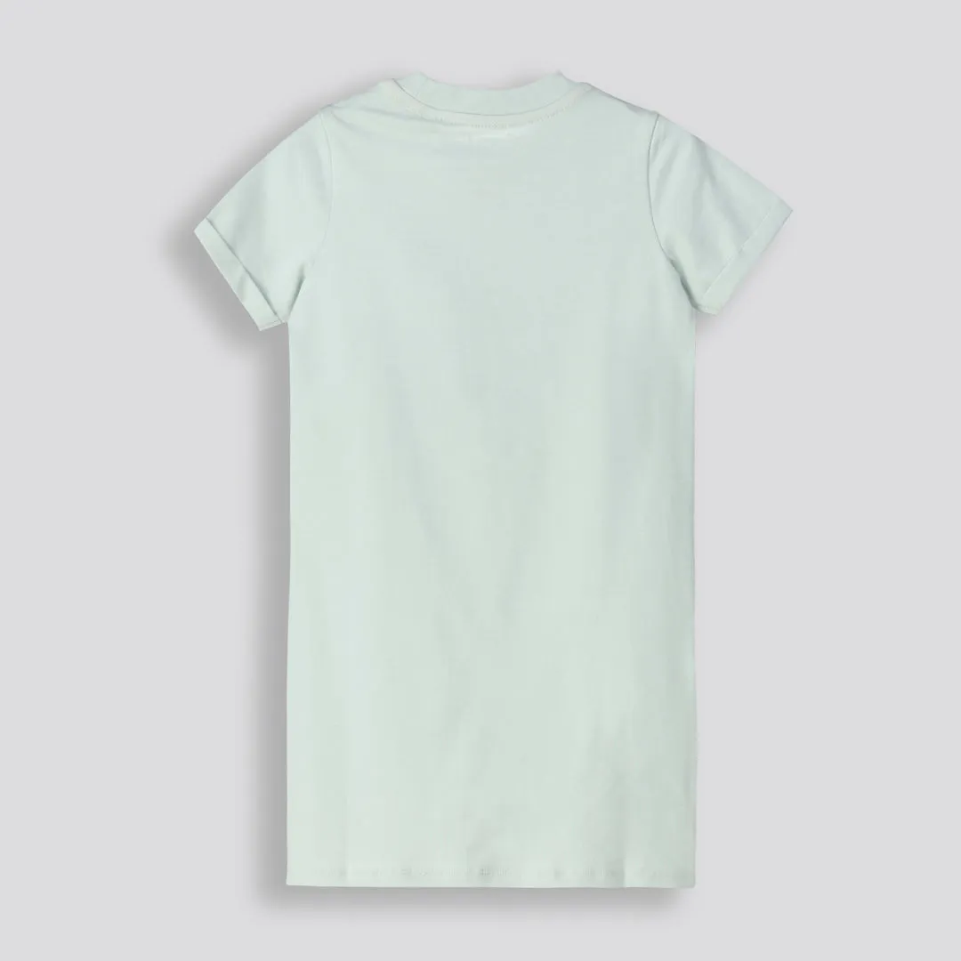 Girls T-Shirt Dress _ 153434 _ Sage sold by Refinery product image thumbnail 2