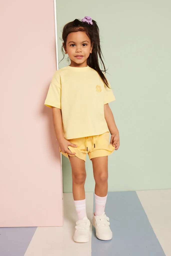 Girls Cropped Tee _ 153145 _ Yellow sold by Refinery product image thumbnail 2