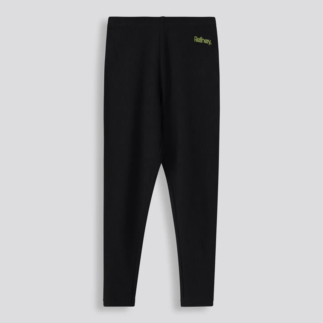 Girls Ribbed Leggings sold by Refinery
