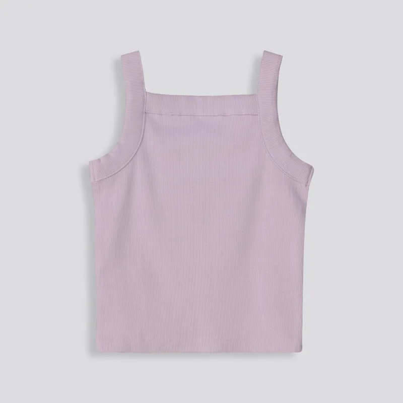 Girls Ribbed Tank Top _ 153544 _ Lilac sold by Refinery