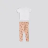 Girls Printed Cotton Leggings _ 153616 _ Coral sold by Refinery