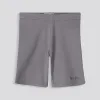 Girls Ribbed Cycle Shorts _ 153530 _ Charcoal sold by Refinery