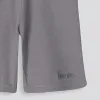 Girls Ribbed Cycle Shorts _ 153530 _ Charcoal sold by Refinery