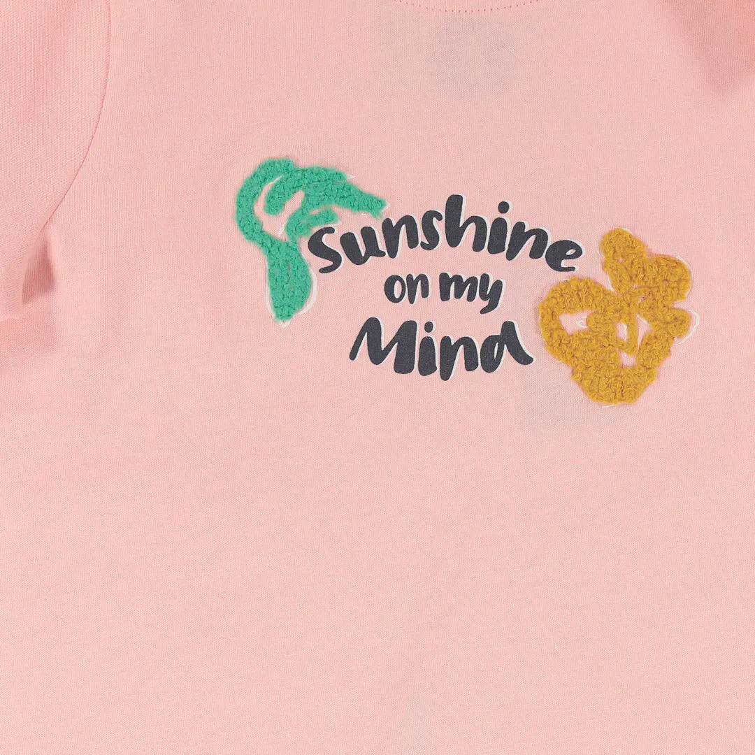 Girls Statement Tee _ 153125 _ Pink sold by Refinery product image thumbnail 3