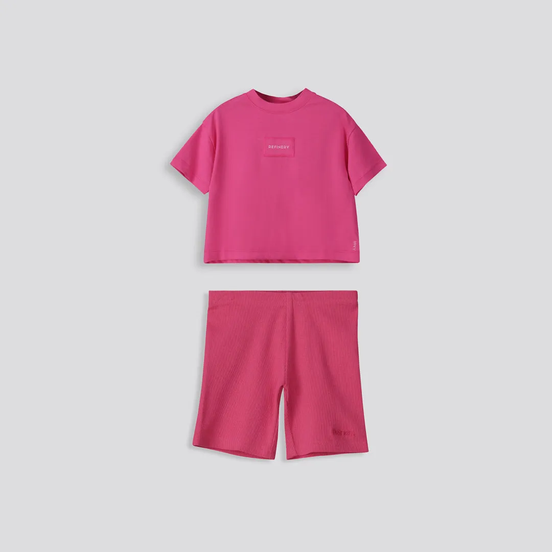 Girls Ribbed Cycle Shorts sold by Refinery product image thumbnail 3