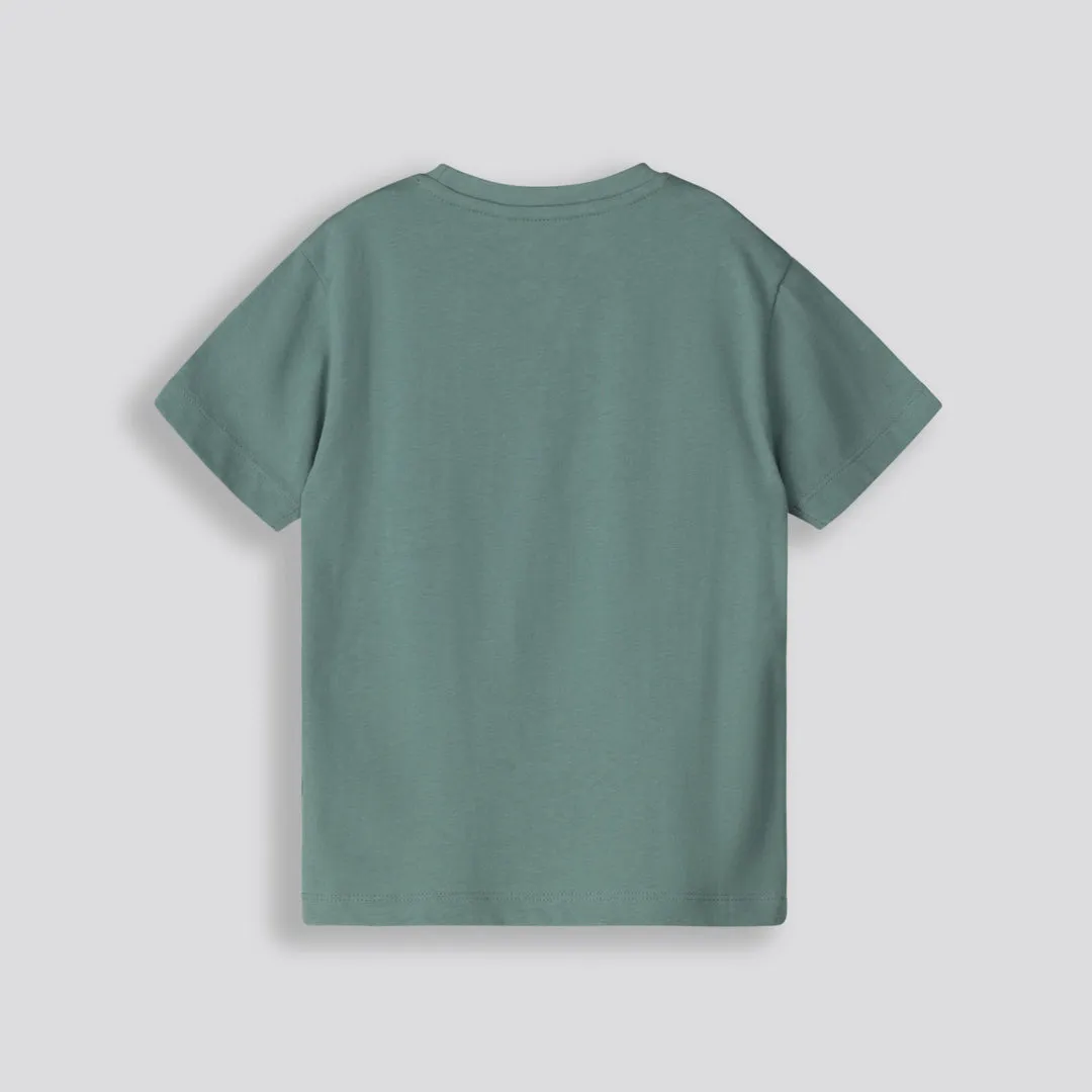 Boys Branded Tee _ 153321 _ Green sold by Refinery product image thumbnail 3
