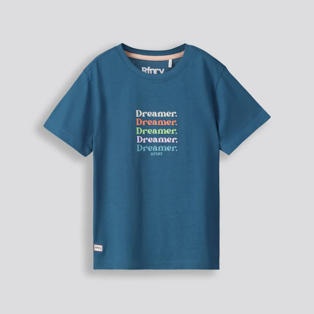 Boys Branded Tee _ 153319 _ Teal sold by Refinery