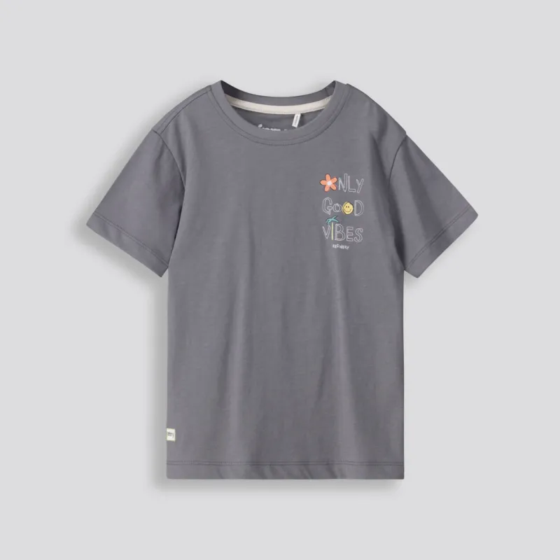 Boys Tee _ 153322 _ Charcoal sold by Refinery