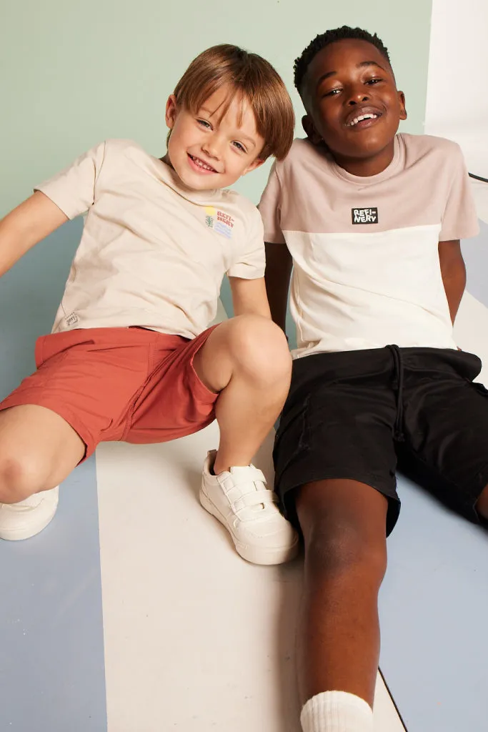 Boys Branded Tee _ 153318 _ Off White sold by Refinery product image thumbnail 2