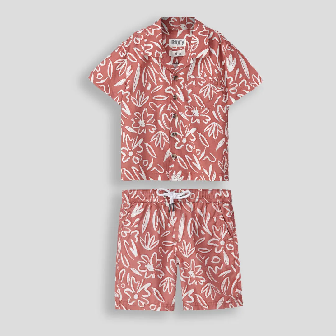 Boys Printed Short _ 153209 _ Brick sold by Refinery product image thumbnail 3