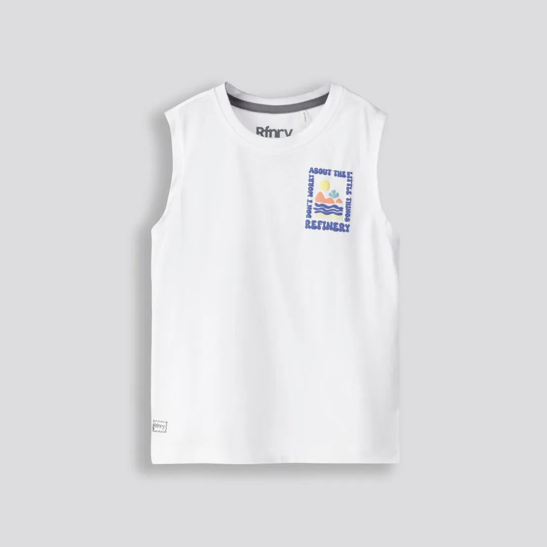 Boys Tank _ 153335 _ Optic White sold by Refinery product image thumbnail 2