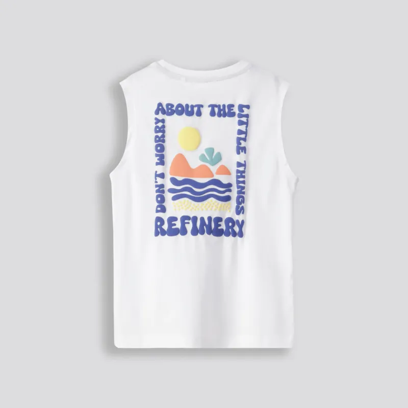 Boys Tank _ 153335 _ Optic White sold by Refinery