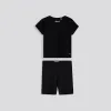 Girls Ribbed Cycle Shorts _ 153529 _ Black sold by Refinery