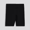 Girls Ribbed Cycle Shorts _ 153529 _ Black sold by Refinery