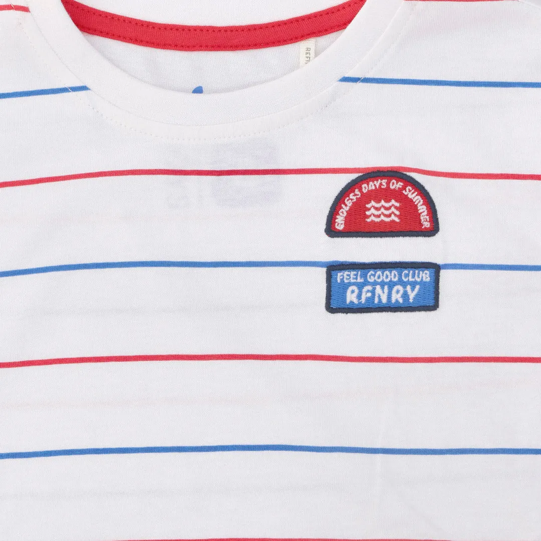 Boys Branded Tee _ 153325 _ Optic White sold by Refinery product image thumbnail 2