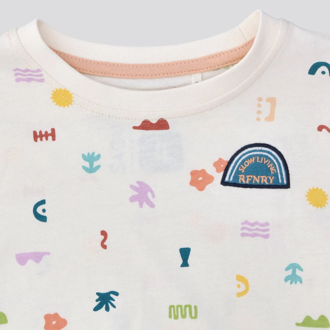 Boys Branded Tee _ 153320 _ Off White sold by Refinery product image thumbnail 4