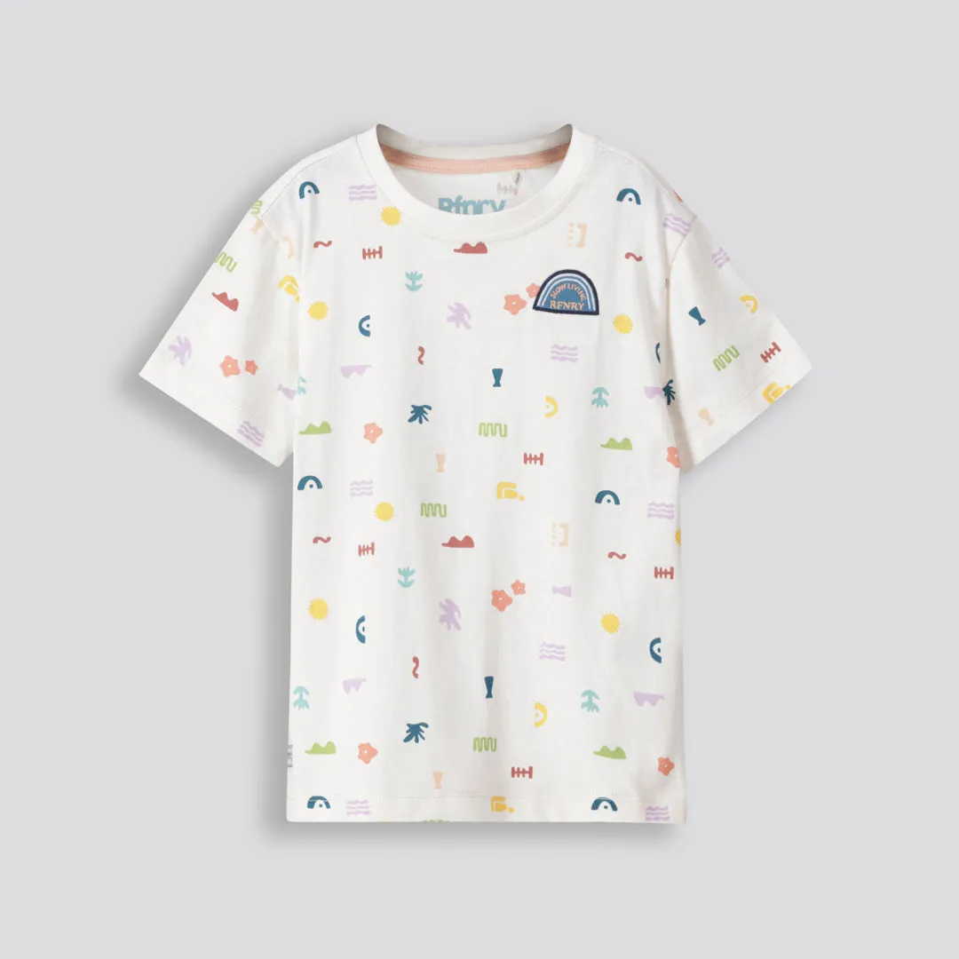 Boys Branded Tee _ 153320 _ Off White sold by Refinery