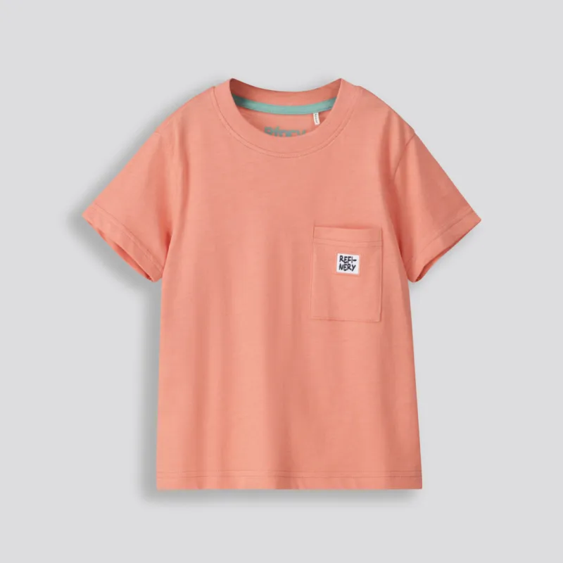 Boys Pocket Tee _ 153274 _ Rust sold by Refinery