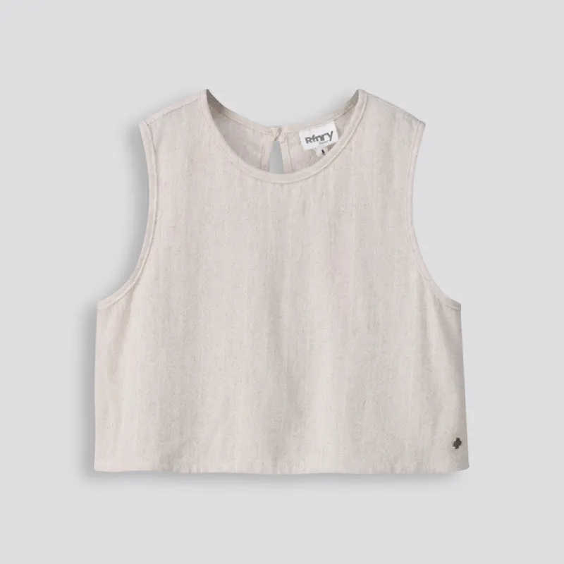 Girls Linen-Like Top sold by Refinery
