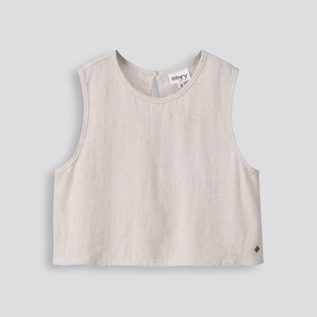 Girls Linen-Like Top sold by Refinery