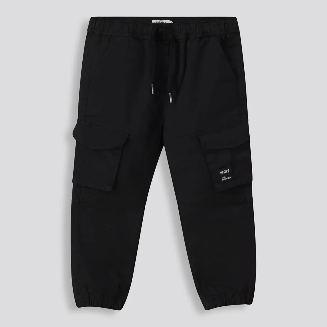 Boys Cargo Pants _ 153159 _ Black sold by Refinery
