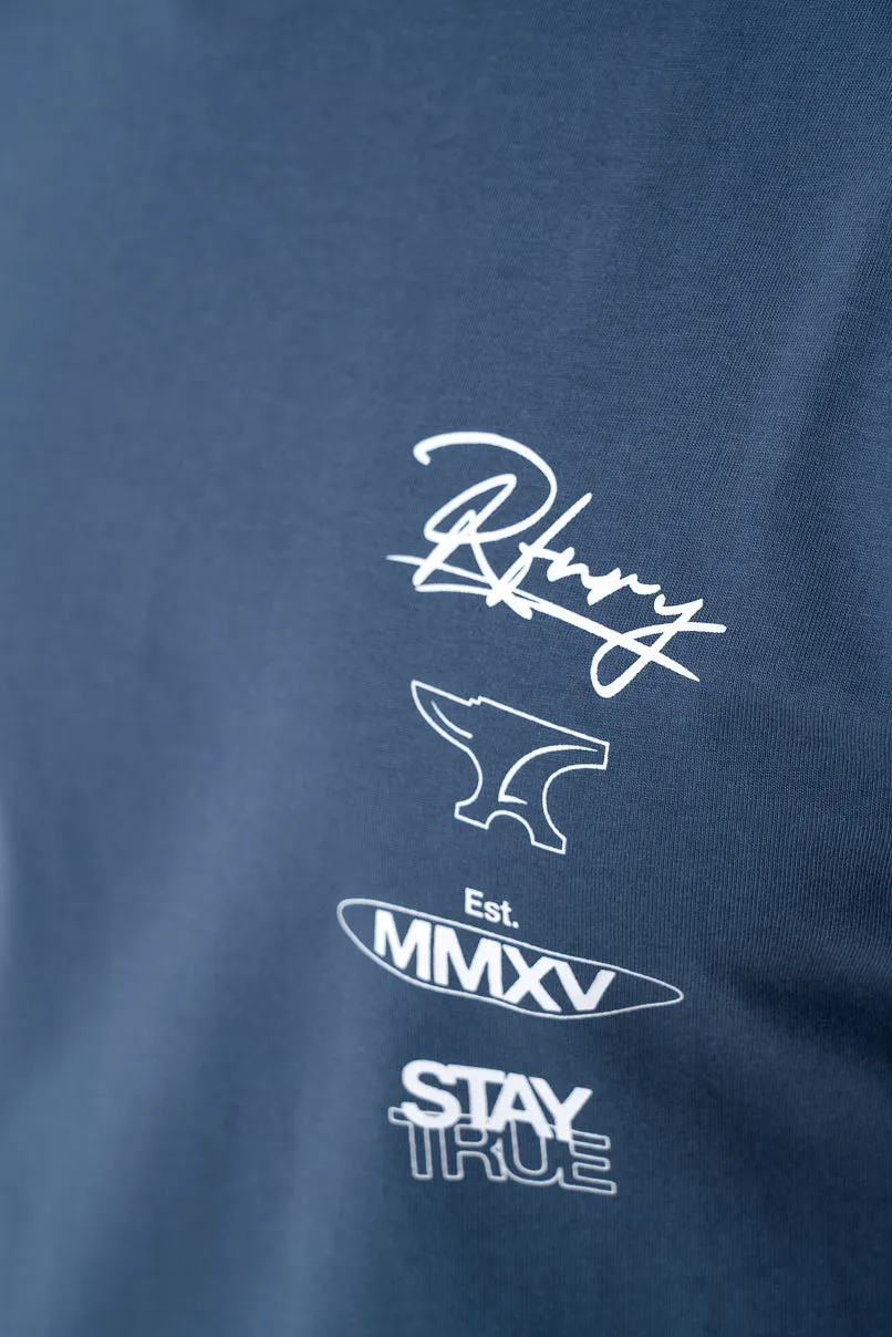 Branded T-Shirt _ 158099 _ Indigo sold by Refinery product image thumbnail 4