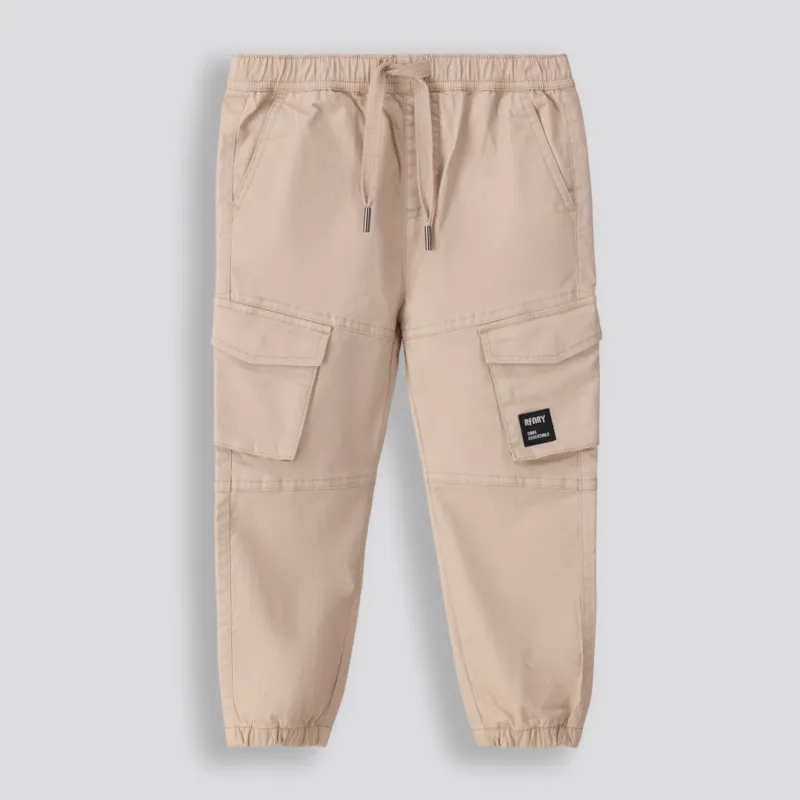 Boys Cargo Pants _ 153159 _ Nude sold by Refinery