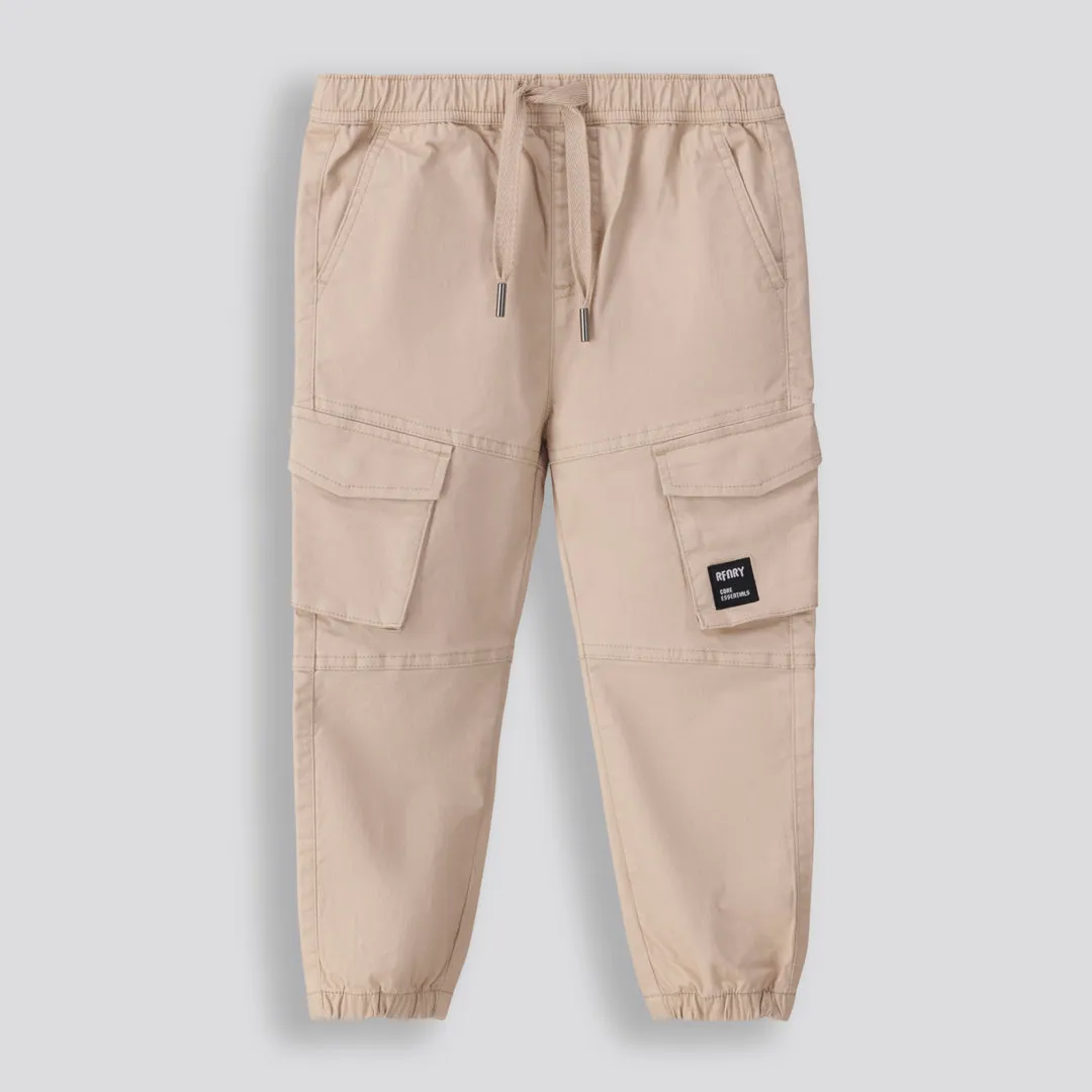 Boys Cargo Pants _ 153159 _ Nude sold by Refinery