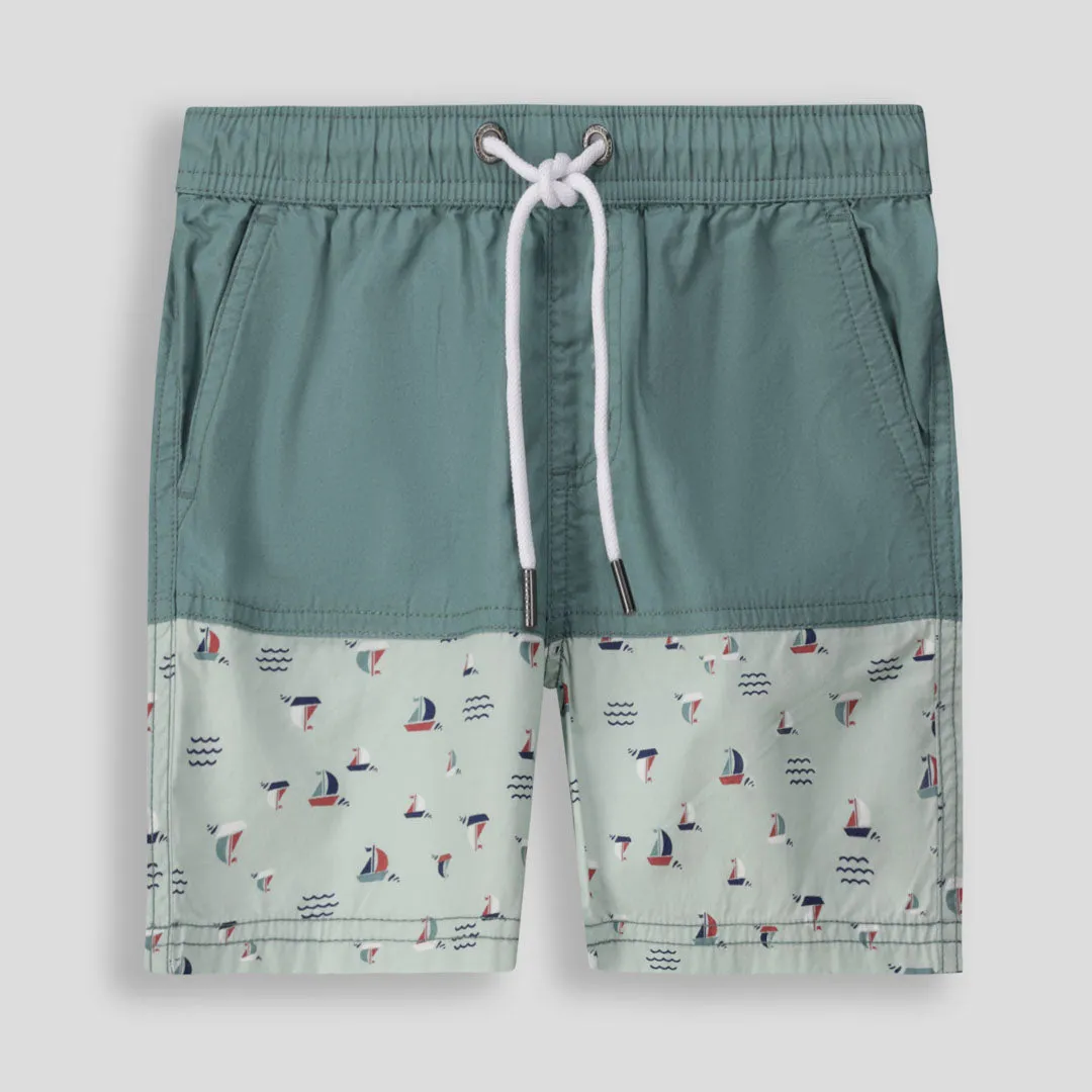 Boys Pool Shorts _ 155104 _ Green sold by Refinery