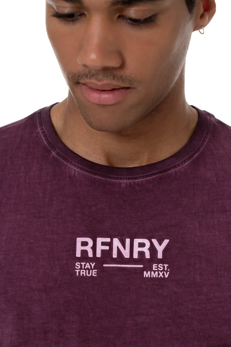 Overdyed T-Shirt _ 157030 _ Wine sold by Refinery product image thumbnail 4