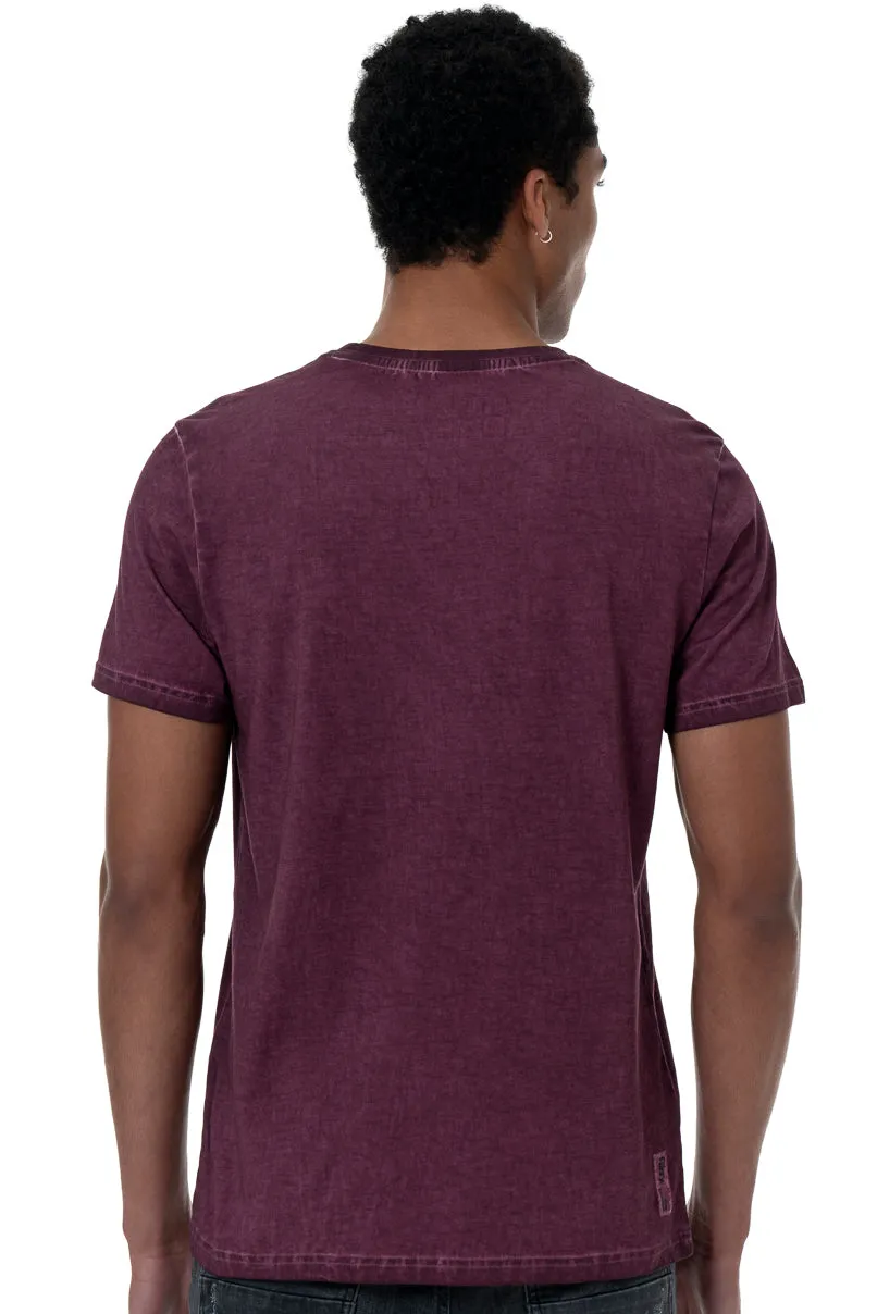 Overdyed T-Shirt _ 157030 _ Wine sold by Refinery product image thumbnail 3